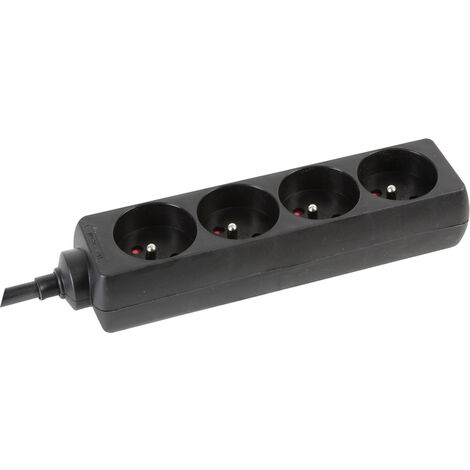 Perel EB4STB25HQ Steckdosenleiste 4fach Schwarz  1 St.