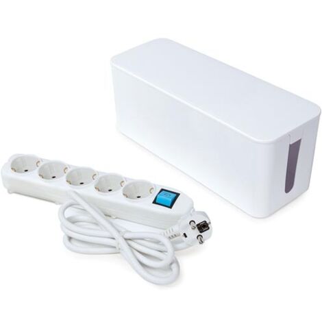 Perel EB5WSWOG multiprise 5 prises blanc 3500W