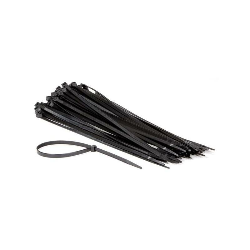 Perel - set fascette in nylon - 7,6 x 400 mm - nero (100 pz)