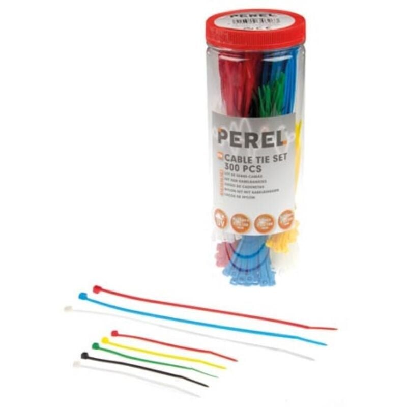 Set fascette in nylon - vari colori (300 pz)