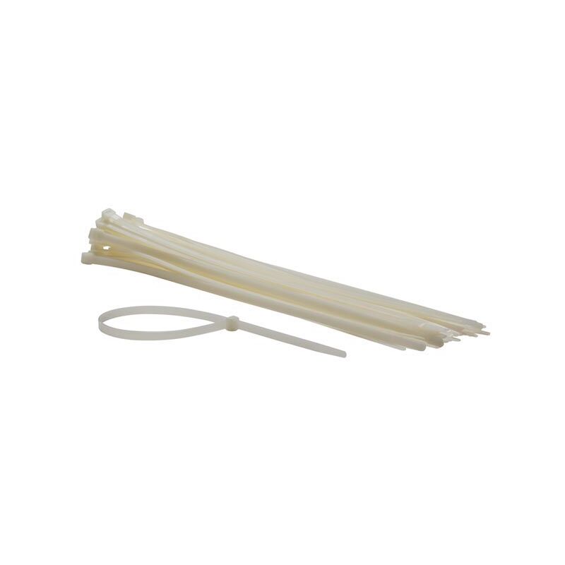 Perel - set fascette in nylon - 8,8 x 500 mm - bianco (50 pz)