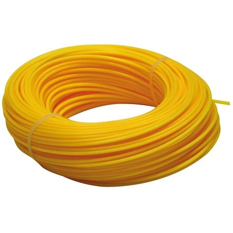 Perel – Fil nylon pour coupe-bordure 50 m – Diamètre 2 mm – Coupe nette pour végétation dense – Compatible débroussailleuses