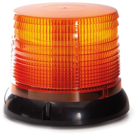 Perel Gyrophare LED orange, incluant câble USB-C et convertisseur USB-C vers USB-A, avec fixation par vis, aimant et ventouse