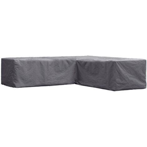 Perel – Housse de protection pour salon de jardin – Résistante aux intempéries – Tissu polypropylène tissé – Forme L 215 x 215 x 70 cm