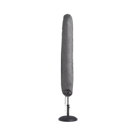 Perel Housse d'extérieur pour parasol, gris, 220 cm x 40 cm