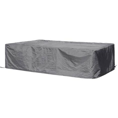 Perel – Housse salon de jardin rectangulaire 260 cm x 200 cm x 80 cm – Résistante aux UV et à l'eau – Tissu polypropylène tissé – Protection optimale