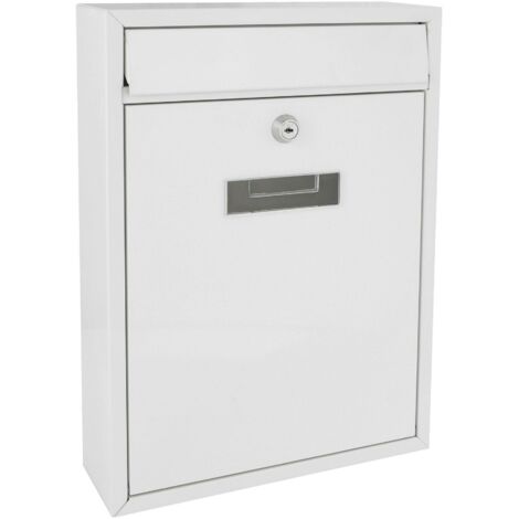 Perel Ibiza cassette postali White Cassetta postale a muro mailbox Acciaio
