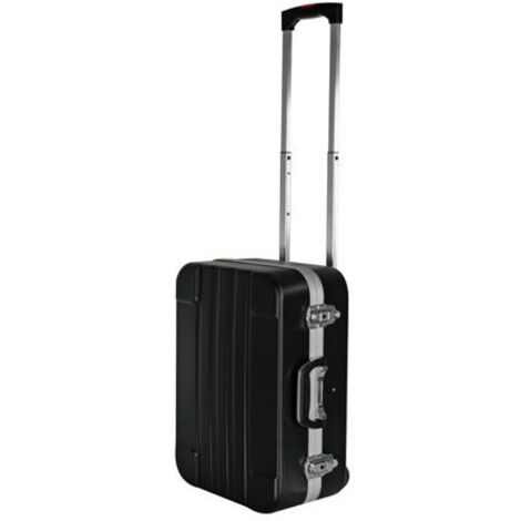 Perel – Caisse à outils mobile avec poignée télescopique – 6 compartiments amovibles – Verrouillage par clé – ABS noir – 461 x 335 x 190 mm