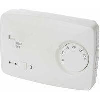 Perel Non-Programmable Thermostat White CTH407