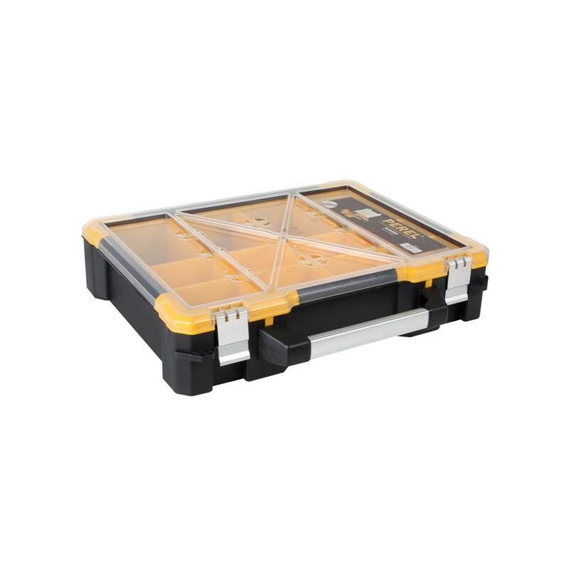 Image of Perel - Plastic Storage Case with Removable Bins - 490 x 420 x 115 mm - 23 l