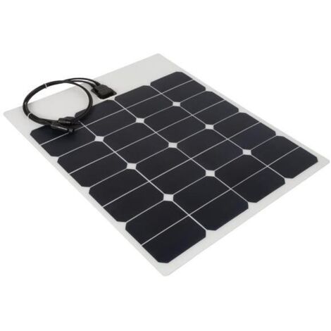 Perel – Panneau solaire polycristallin 50W – Haute efficacité – Résistant aux intempéries – Pour conditions extrêmes et faible luminosité