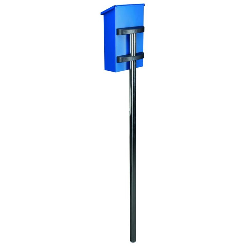 

Poste para buzón acero inoxidable - Plateado - Perel