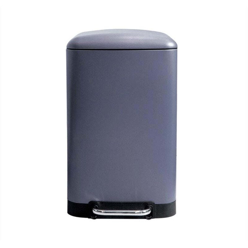 Poubelle à pédale métallique avec seau amovible, base solide antidérapante et pédale renforcée, idéale pour la maison et le bureau, capacité de 30