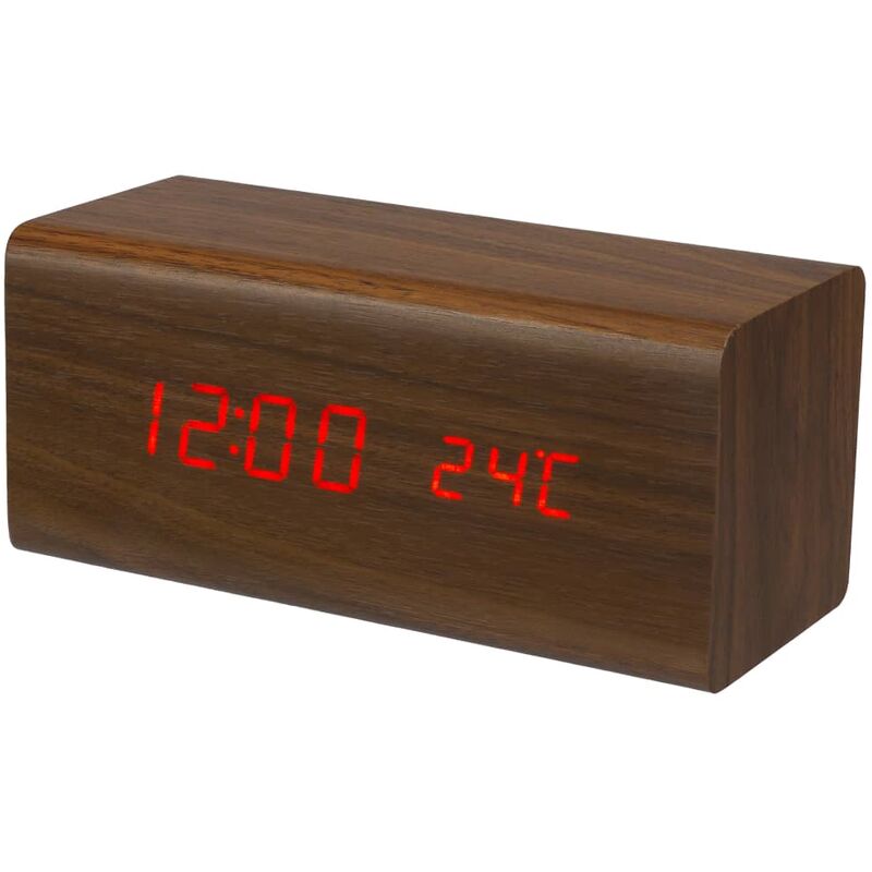 

Reloj despertador marrón 18 x 8 cm - Marrón - Perel