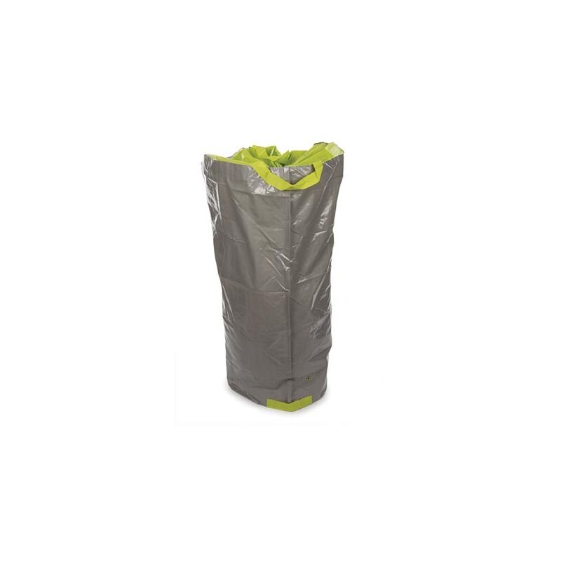 Perel Waste Garden bag , pieghevole, 400 l, maniglie, grigio, ultraresistente