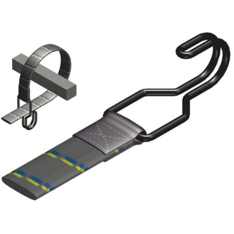 Perel Spanngurt, Doppelhaken, für Fahrrad, Motorrad, Auto, langlebig, strapazierfähig, 1200 x 25 mm