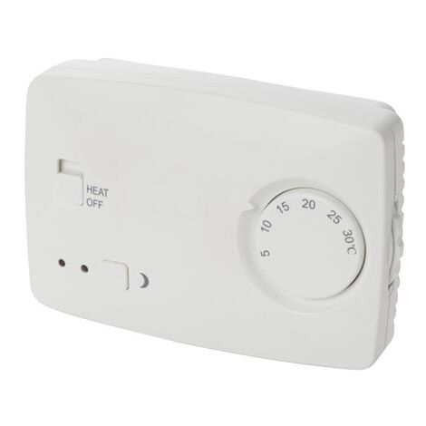 Perel Termostato de habitación, no programable, Blanco