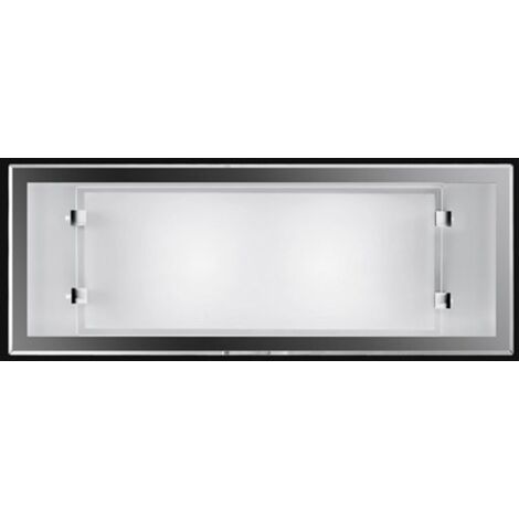 Perenz applique in vetro colore bianco attacco e27 2x40w 5745b