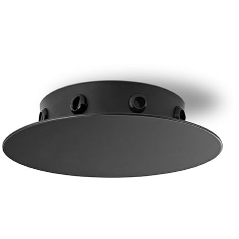 Perenz rosone multicavo nero 8 fori 6255n
