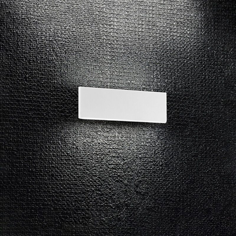 Image of Applique In Metallo Moderna Plank Bianco Led Luce Calda Piccola
