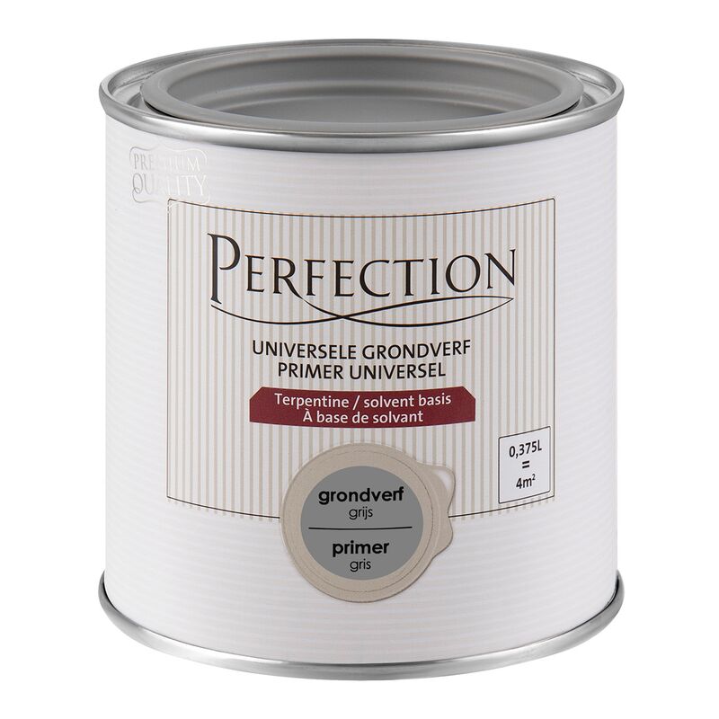 

Primer Base Disolvente Universal Gris - para interior y exterior - 375ml - 4m² - Gris - Perfection