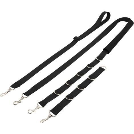 Perfect Dog Dog Grooming Kit with Belly Strap, Adjustable Leash for Bathing, Puppy, Cat (Black)