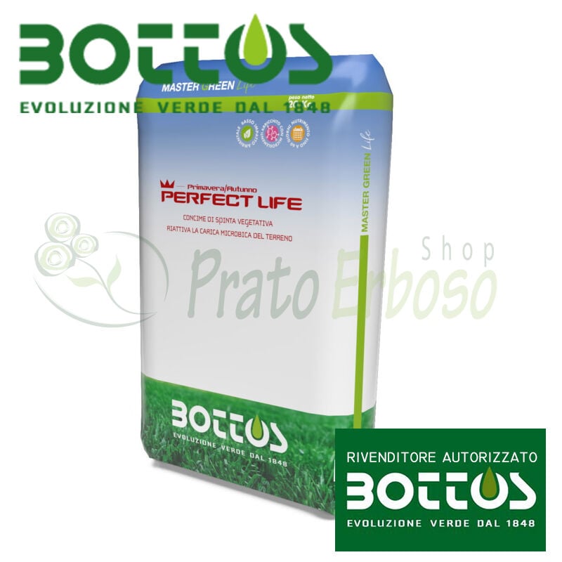 Bottos - Perfect Life 18-5-10 - Engrais pour la pelouse de 20 Kg