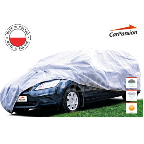 Водоустойчиво висококачествено покривало Perfect за автомобил размер M М сив CarPassion