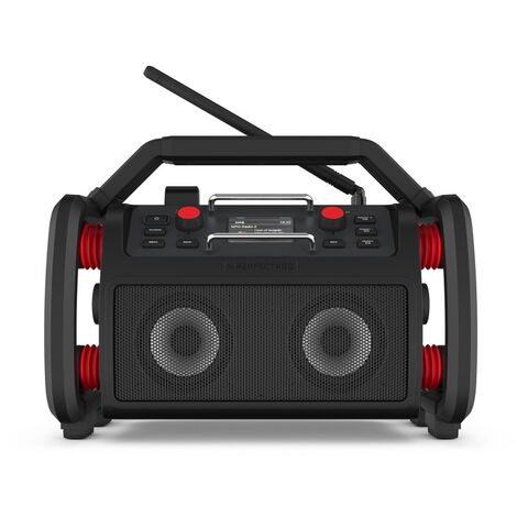 PerfectPro ROCKHART RH4 18V AMP share Radio chantier FM RDS - DAB+ -  Bluetooth - AUX In - Powered by Bosch