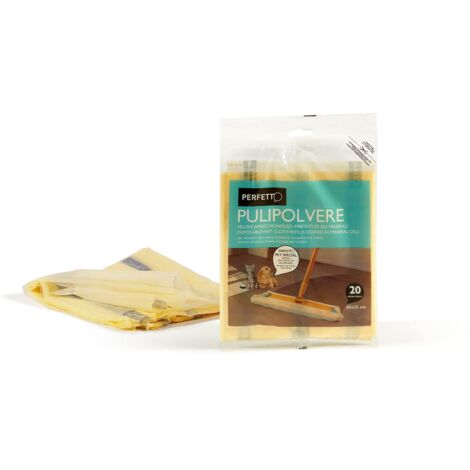 Perfetto 0260C Il Pulipolvere Confezione Ricambi da 20 Retine, cm 45X22, Giallo