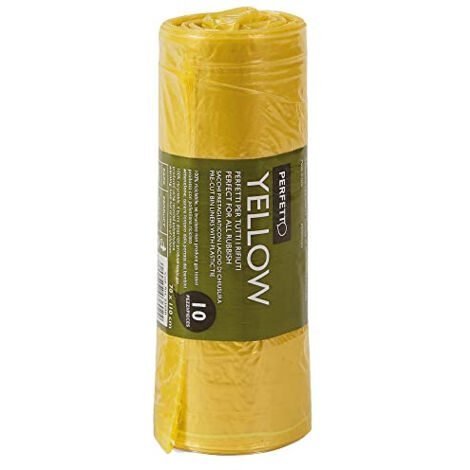 Perfetto 0360B sac poubelle Jaune 10 pièce(s)