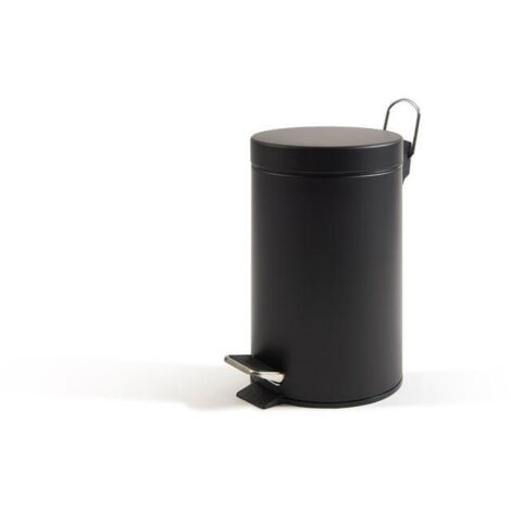 Perfetto 0446C bidone per la spazzatura 5 L Rotondo Acciaio Nero