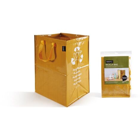 Perfetto 12852 cestino per rifiuti Rettangolare Giallo Plastica