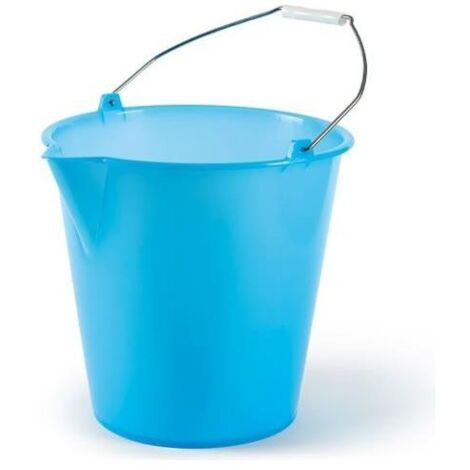 Perfetto Secchio In Politene Con Becco 12 Litri Azzurro