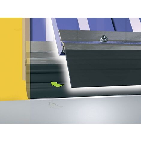 PERFIL ADS-GL PETO PVC NEGRO 2,5M