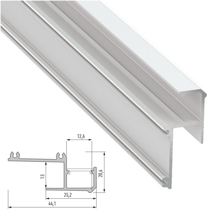 

Perfíl Aluminio IPA12 2,02M | Anodizado Plata (LL-10-0484-20)