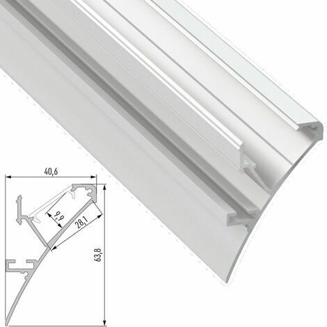 Perfíl Aluminio  LOGI 2,02M - Lacado Blanco
