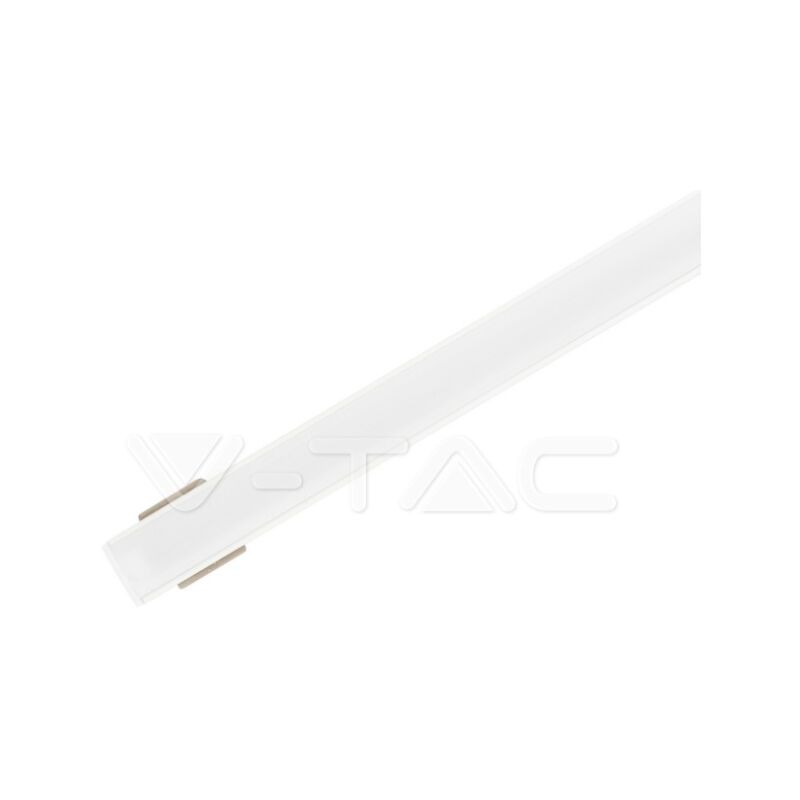 V-tac perfil aluminio difusor blanco 2 metros para tiras led vt-8113-w - 3365