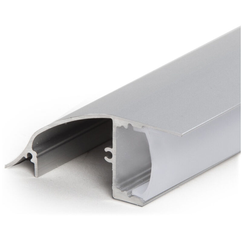 

Perfíl Aluminio para Tira LED Instalación Paredes - Difusor Opal x 2M (SU-W001-2)