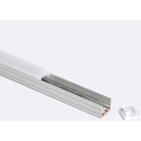 Perfil De Aluminio Superficie Para Tira LED Con Difusor 128 - 2M