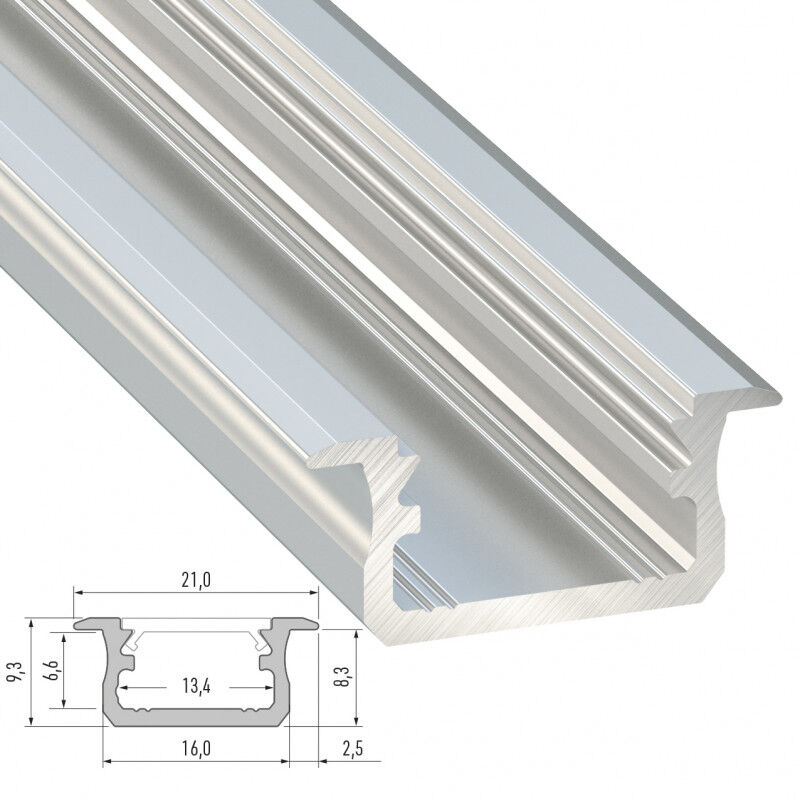 

Perfíl Aluminio Tipo B 2,02M | Lacado Blanco (LL-10-0020-20)