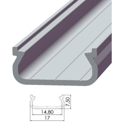 Perfíl Aluminio Tipo ECO P01 2,02M