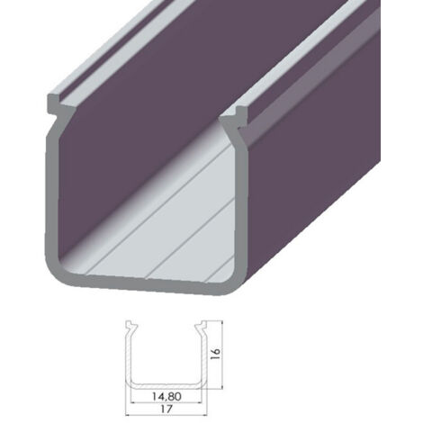 Perfíl Aluminio Tipo ECO P04 2,02M