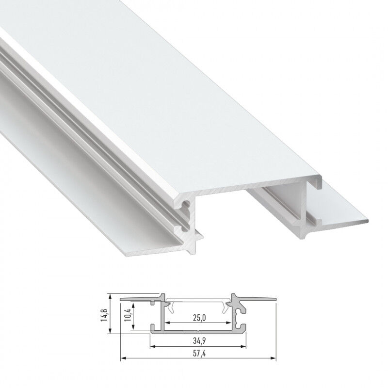 

Perfíl Aluminio ZATI 2,02M | Lacado Blanco (LL-10-0594-20)