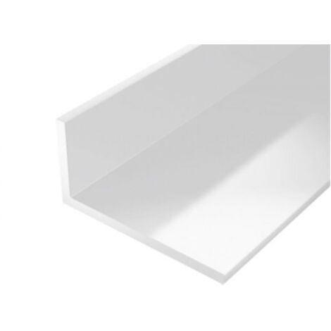 Perfil ángulo plástico 1000/20x10mm blanco