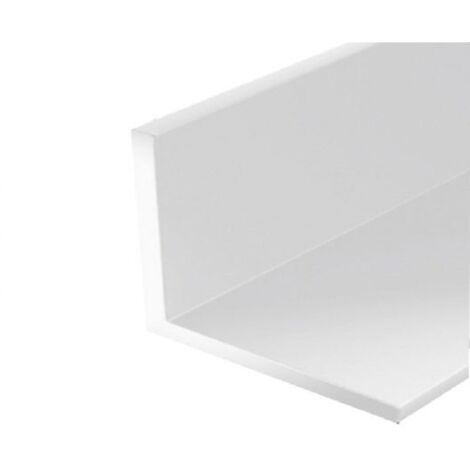 Perfil ángulo plástico 1000/20x20mm blanco