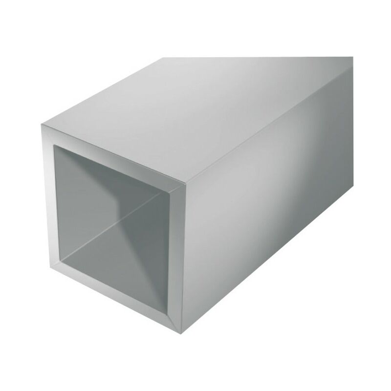 

Tubo cuadrado de aluminio 1000/10x10x1mm plata