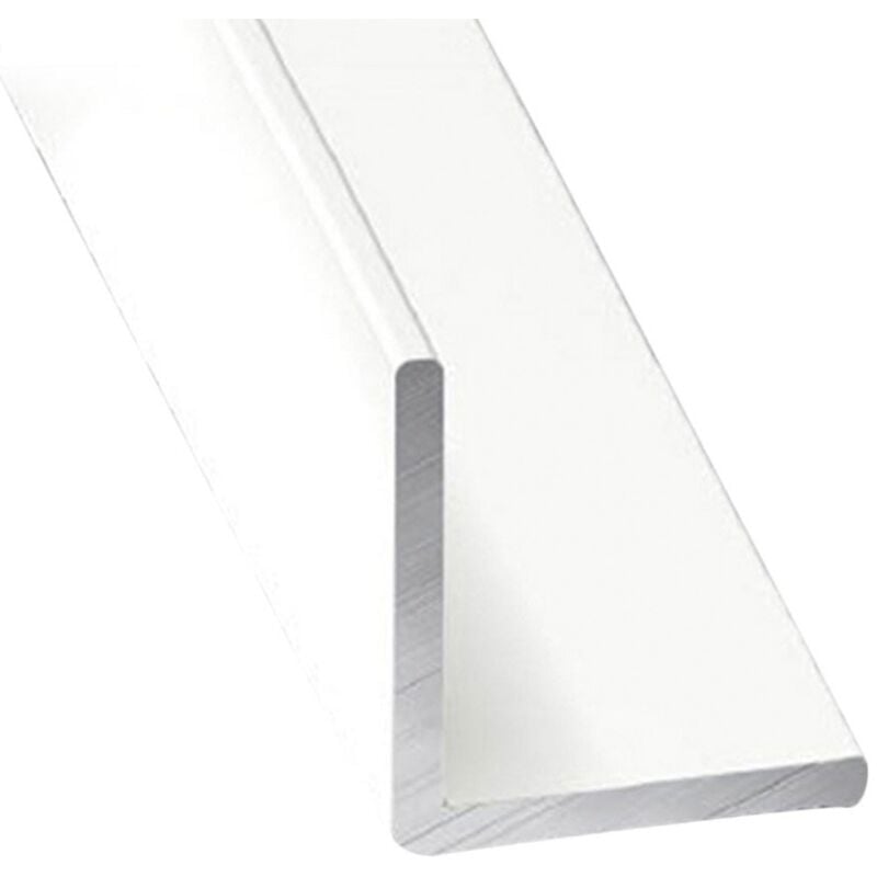 

Perfil de Aluminio Blanco Angular - x3 unds - 2'10m - 15 mm