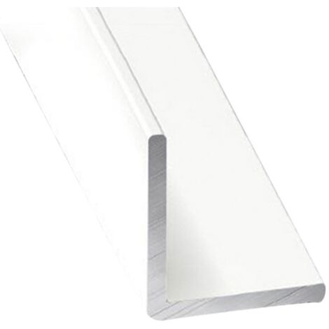 x3 unds Jardin202 15 mm 210m Perfil de Aluminio Blanco Angular