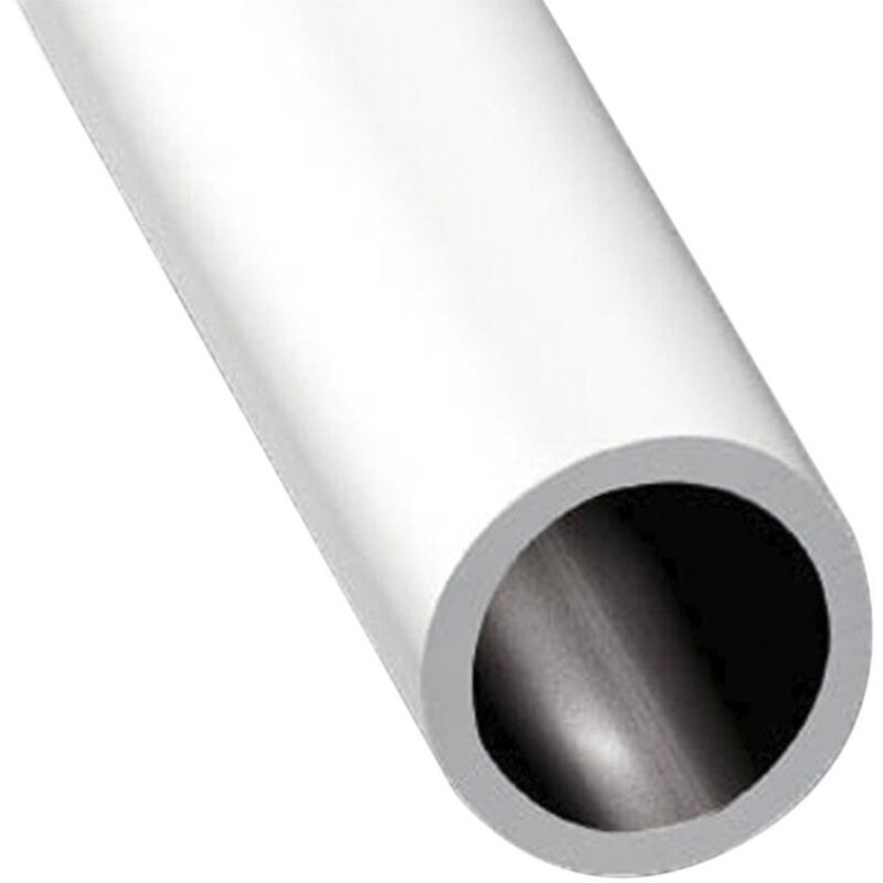 

Perfil de Aluminio Blanco - Tubo redondo - x4 unds - 1'50m - 20mm